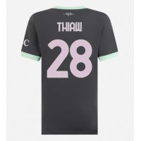 Camiseta AC Milan Malick Thiaw #28 Tercera Equipación Replica 2024-25 para mujer mangas cortas